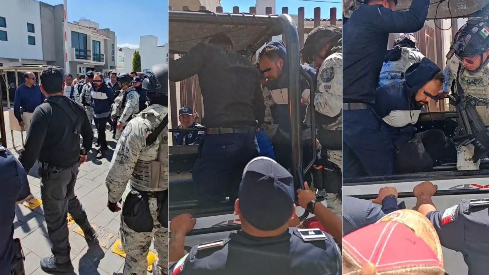 Asaltan a padre e hija durante una protesta en San Mateo Atenco y detienen al sospechoso.